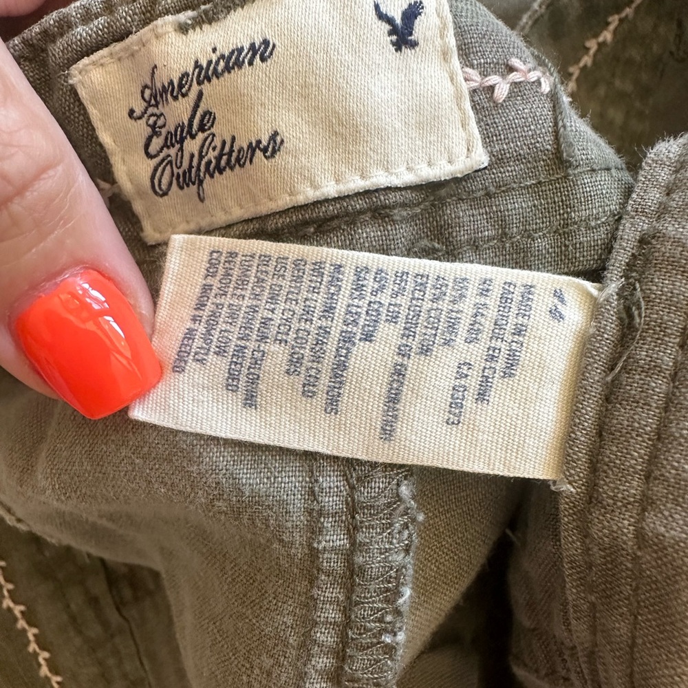 American Eagle Khaki Green Outerwear